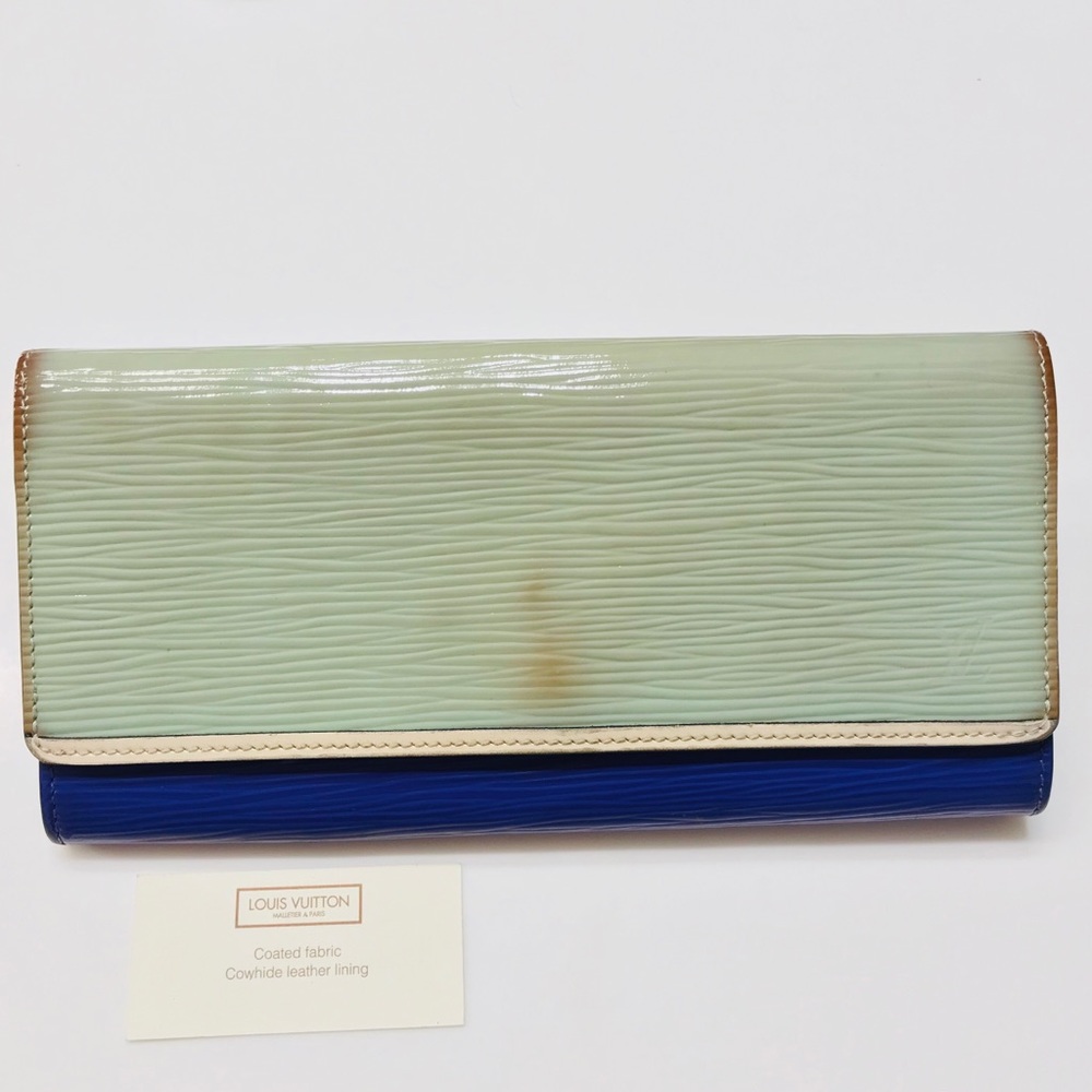 LOUIS VUITTON Electric Epi Tri-Color Flore Wallet - Picture 2 of 13